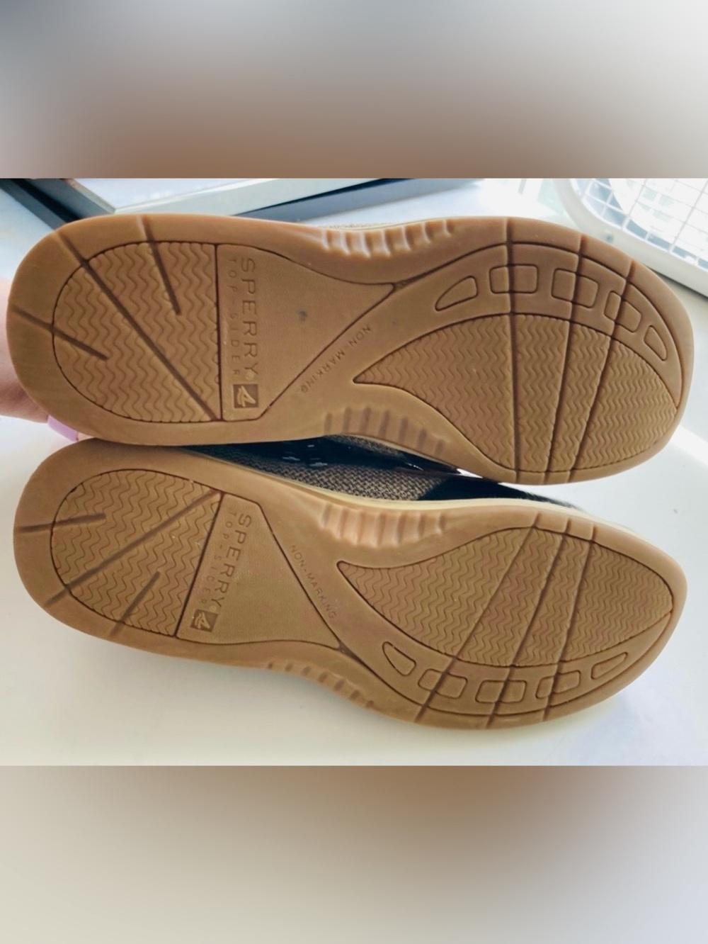 Sperry Navy Blue and Tan Chukka Boat Shoes Size 6 - Picture 5 of 5
